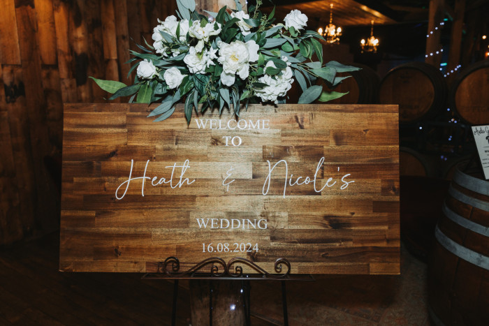 Wooden Board with Personalised Signage Photo - 1
