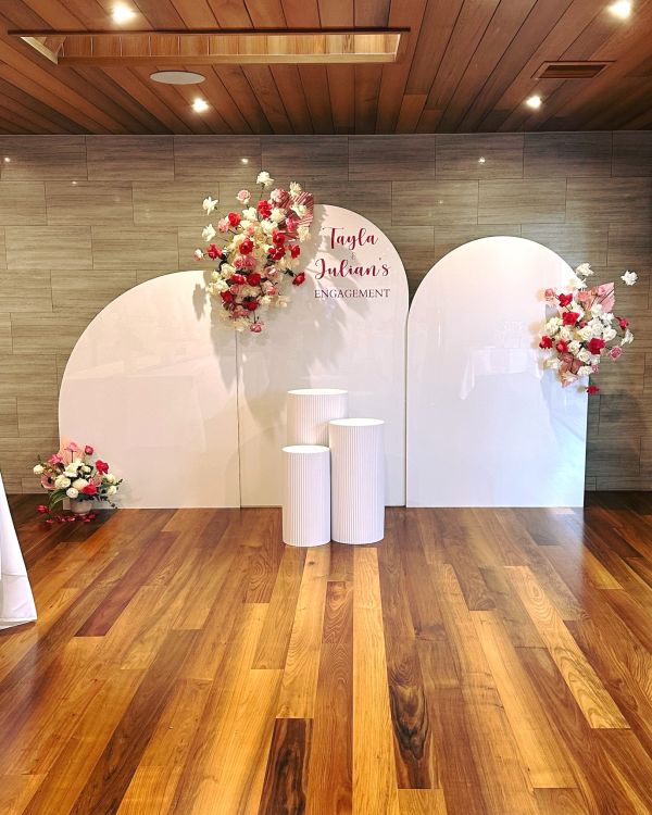 Acrylic Arch Backdrop - White Photo