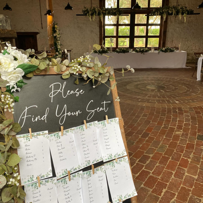 Chalkboard A-Frame Welcome Sign - Personalised Signage Photo - 2