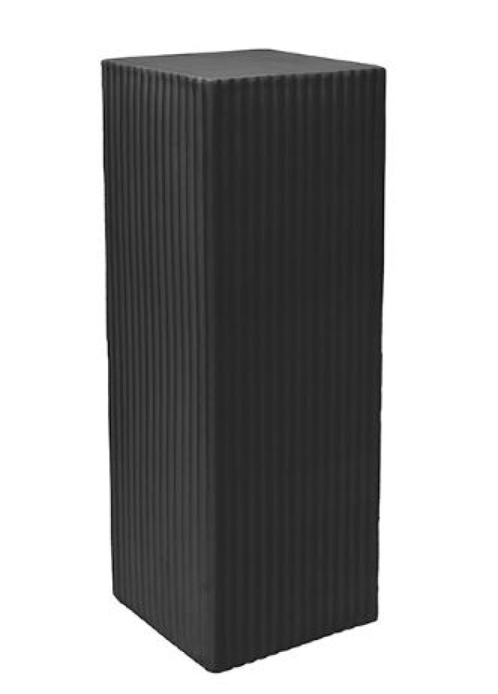 Black Square Ripple Plinth Photo - 1