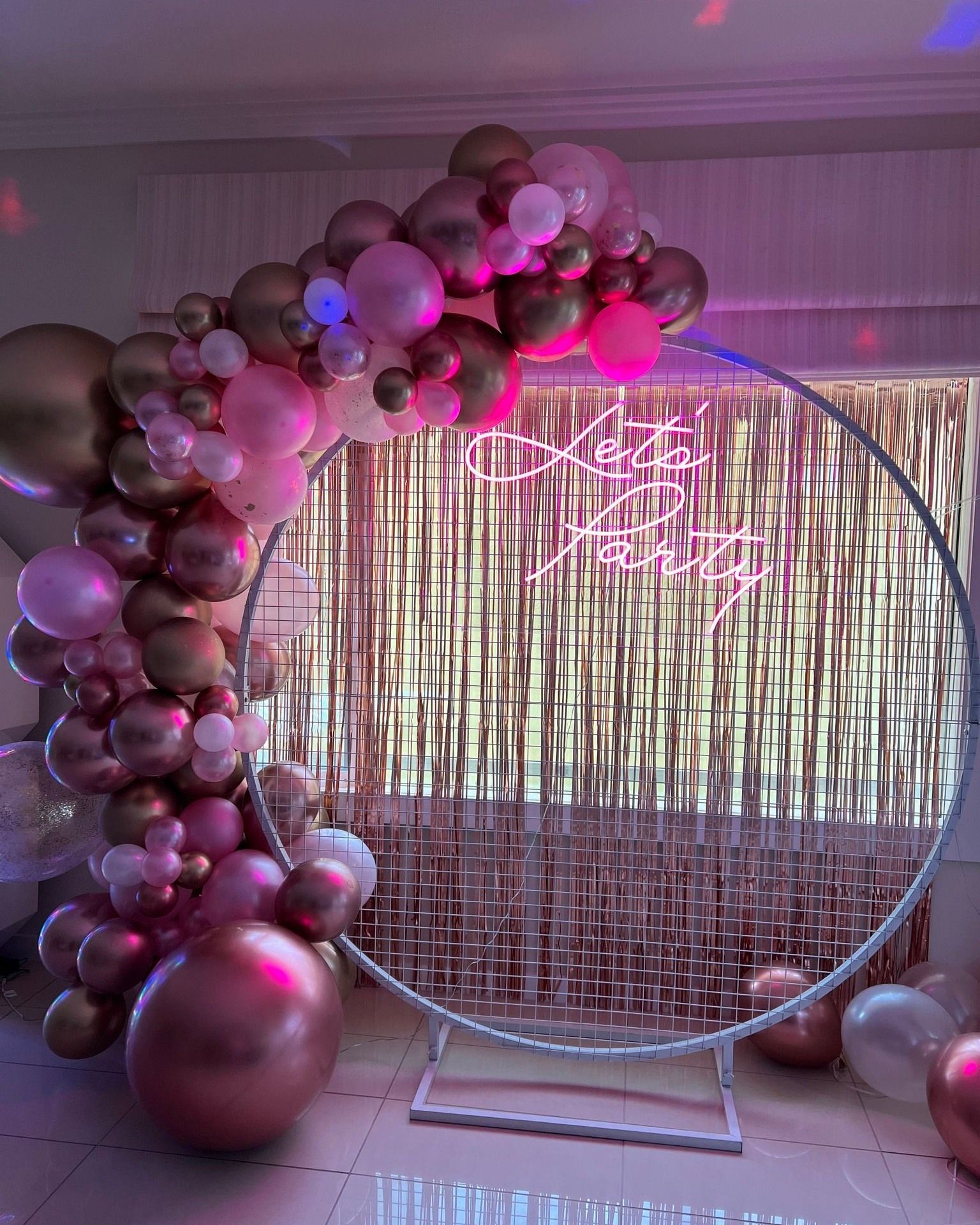 Birthday Backdrop, Balloon Garland