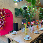 Acrylic Arch Backdrop - Hot Pink Photo - 2
