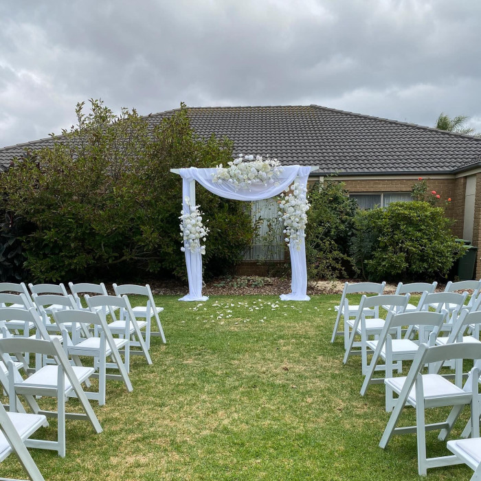 Silk White Floral Spray Photo - 5