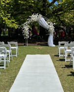 White Open Metal Arch Photo - 2